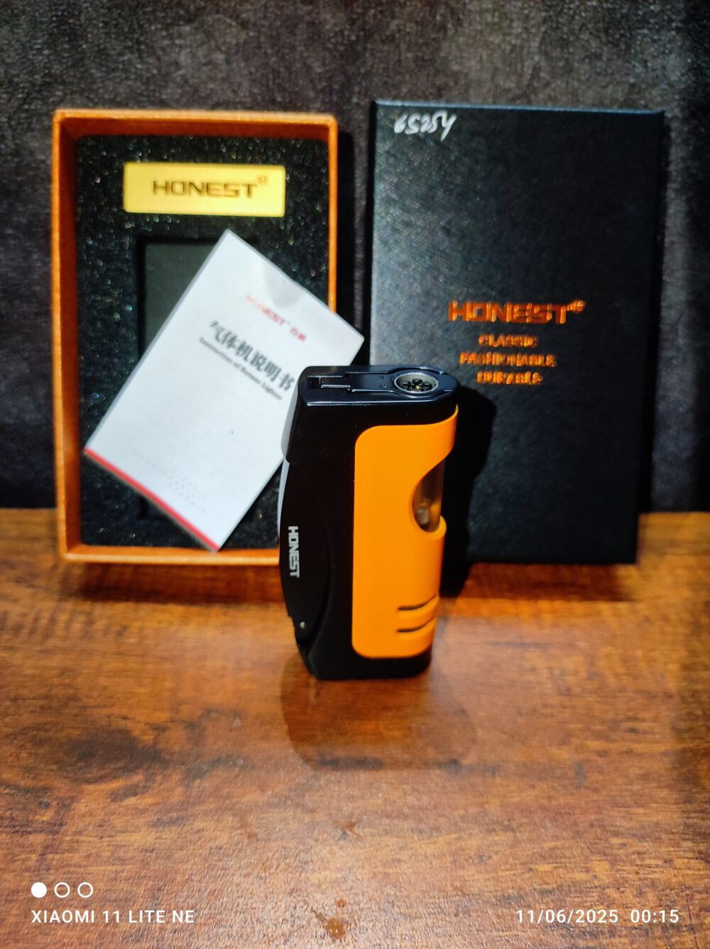 Honey Classic Yellow Fashionable Cigar Lighter Durable Flame