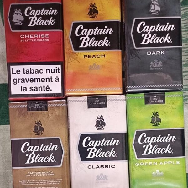 Captain Black Cherry Dark Creama Peach Green Apple Classic Cigarillos.mini