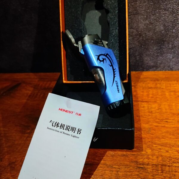 Honey Classic Blue Fashionable Cigar Lighter Single Film Flame